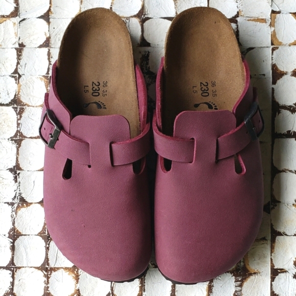 Birkenstock Shoes - Birkenstock Boston Clog size 36 Burgundy/Purple color